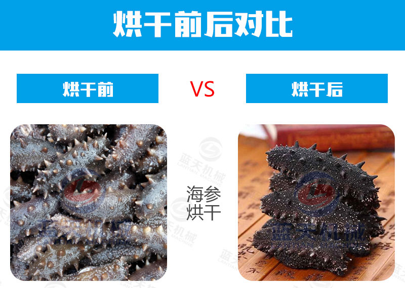 海鮮烘干機(jī)烘干前后對(duì)比